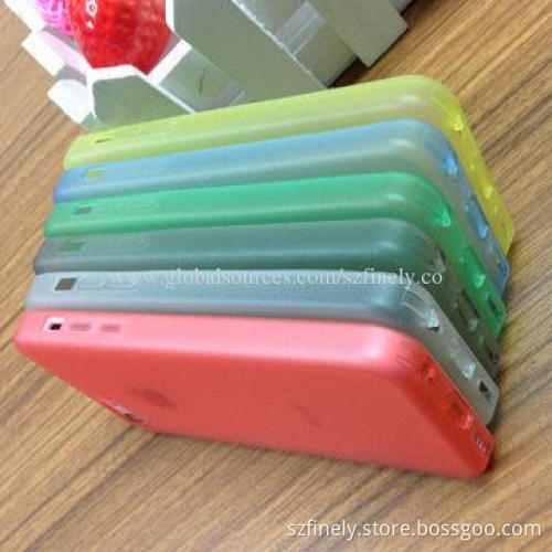 TPU Case for iPhone 5C, Matte Finished with Dust-proof Plug, Simple and Good Texture